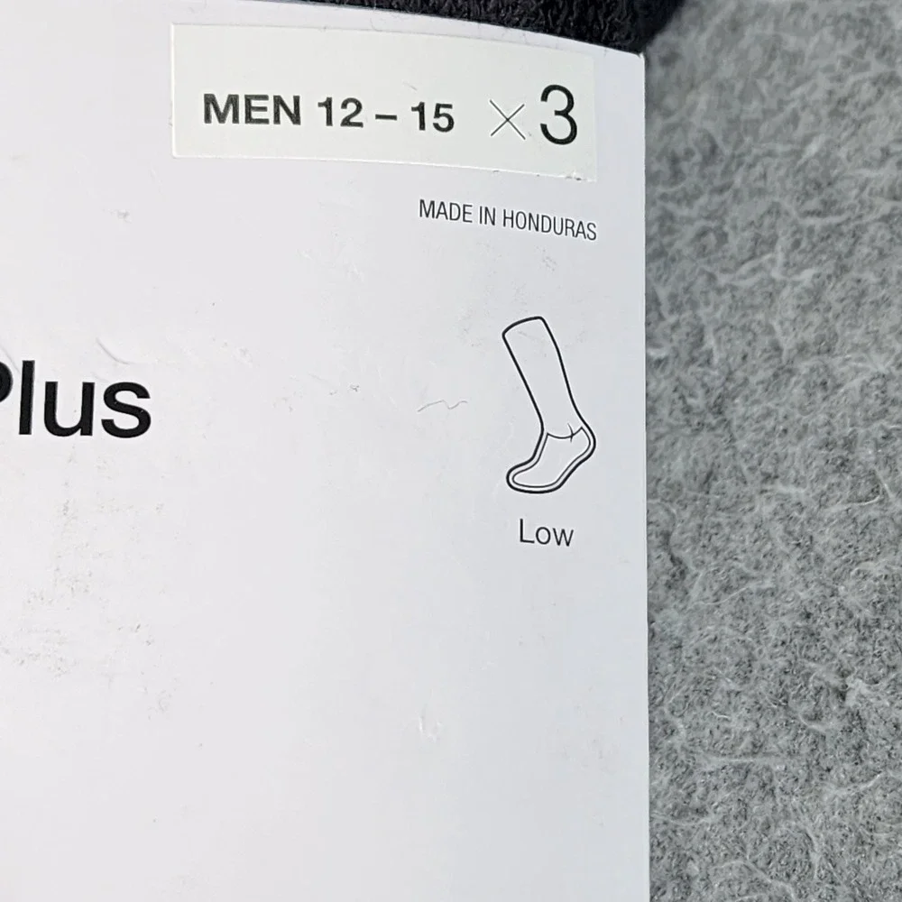 Nike Everyday Plus Cushioned Training Low Socks (3 Pairs) Size XLarge 12-15